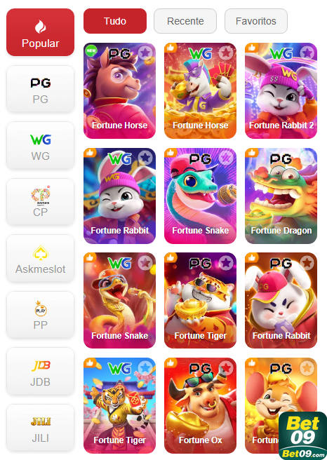 Experiência de Jogos bet09.com