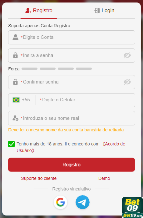 Experiência de Jogos bet09.com